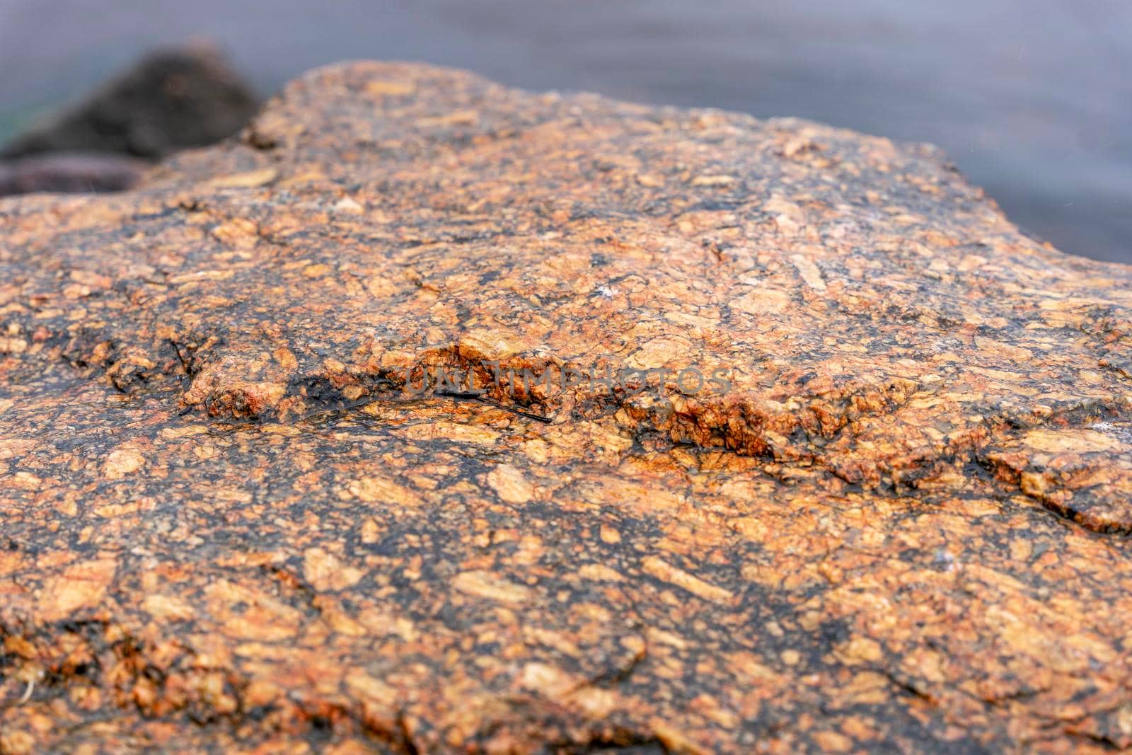 textured surface of a huge natural brown-red stone by audiznam2609