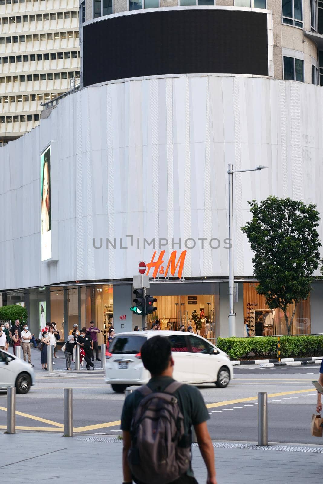 SINGAPORE Orchard road 12 june 2022. street view of H and M shopping mall .