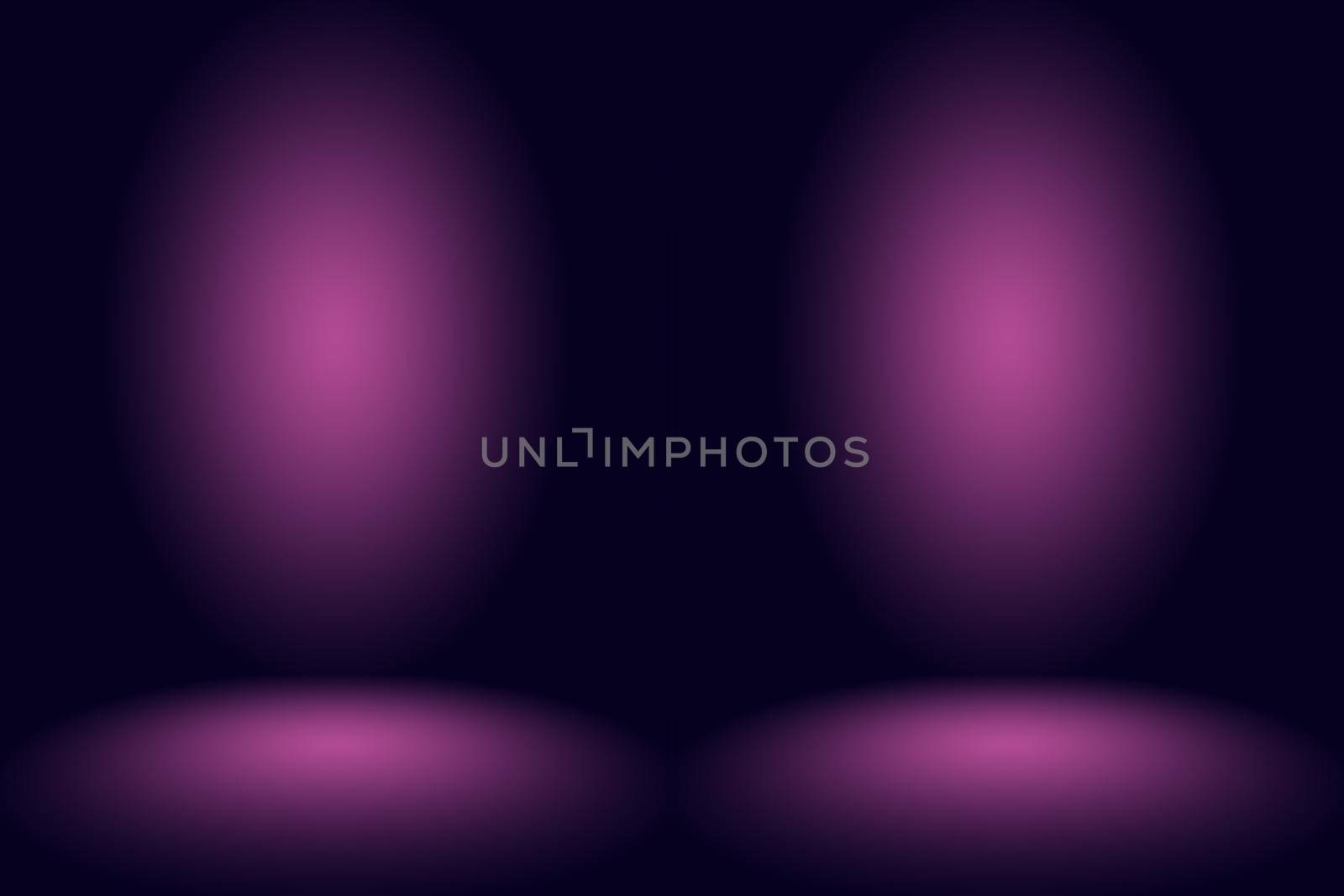 Studio Background Concept - Dark Gradient purple studio room background for product