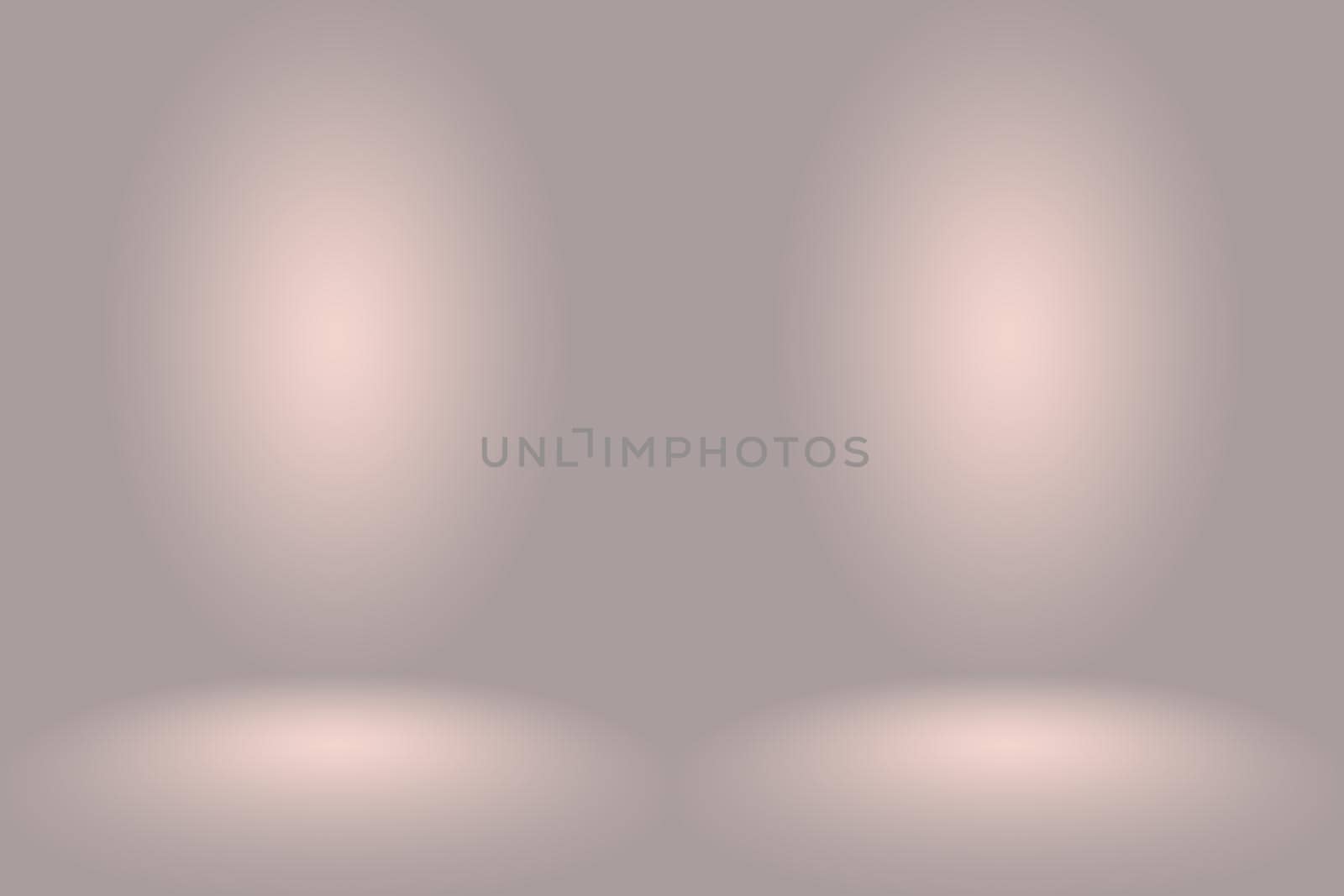 Abstract Empty Dark White Grey gradient with Black solid vignette lighting Studio wall and floor background well use as backdrop. Background empty white room with space for your text and picture.