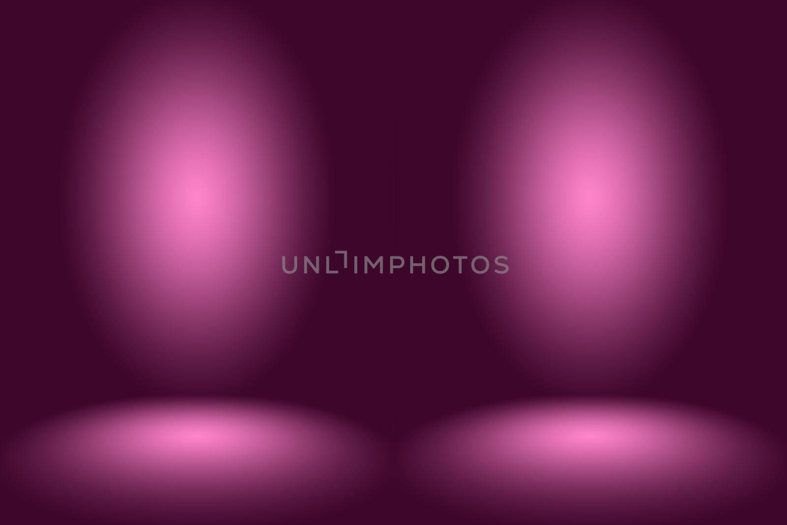 Studio Background Concept - Dark Gradient purple studio room background for product. by Benzoix