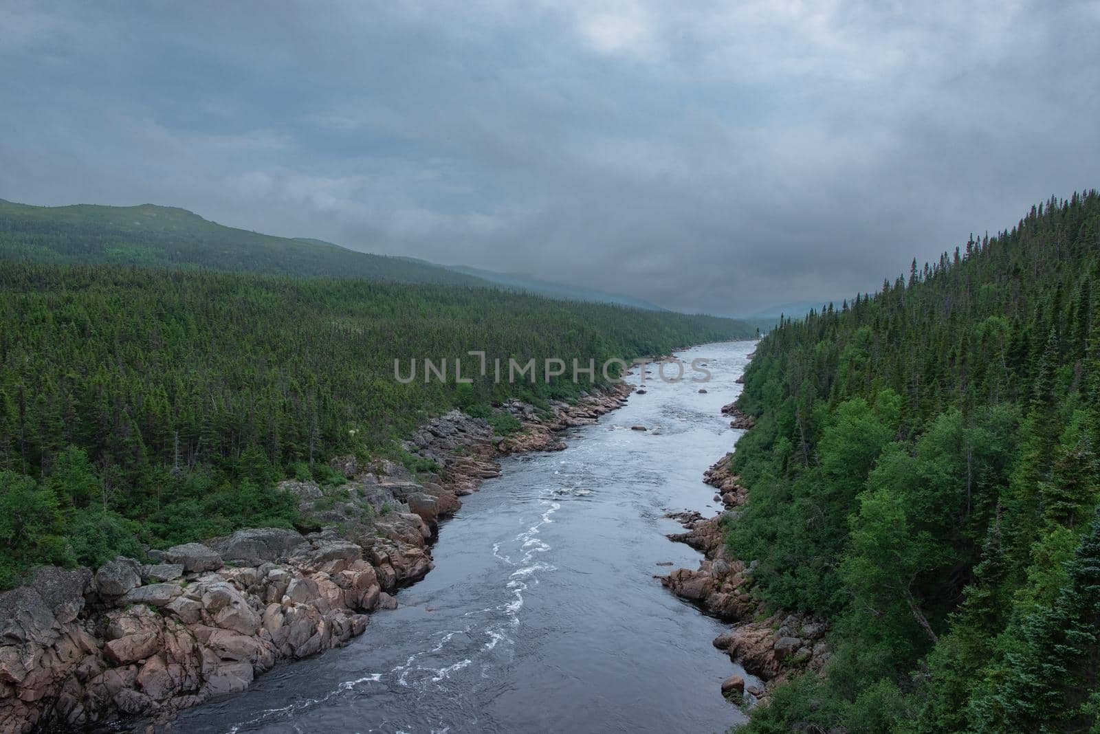 Pinware River flows in the Mists of Labrador by lisaldw