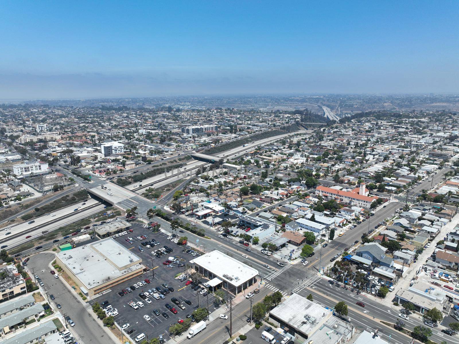 Aerial view of North Park neighborhood in San Diego, California by Bonandbon