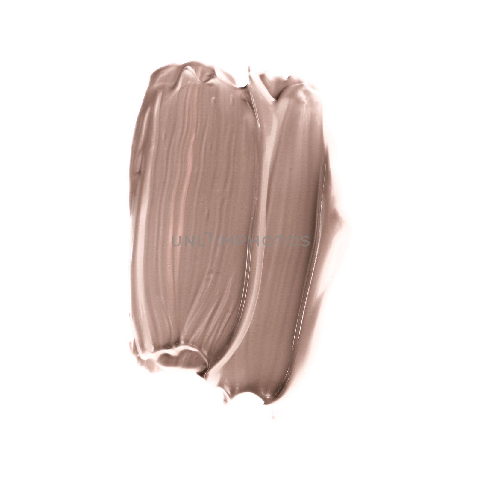 Cosmetic product, beauty background and texture concept - Make-up pale base foundation brush strokes and smudge