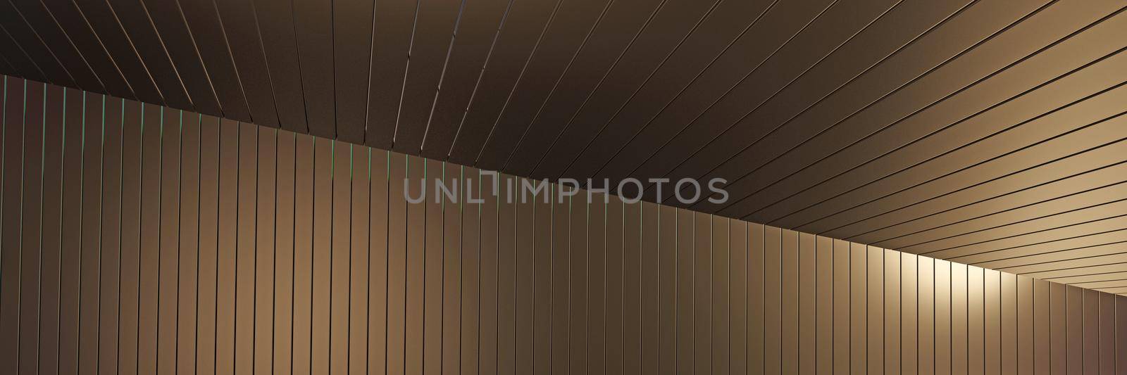 Grunge room with urban golden background. 3d rendering by Taut
