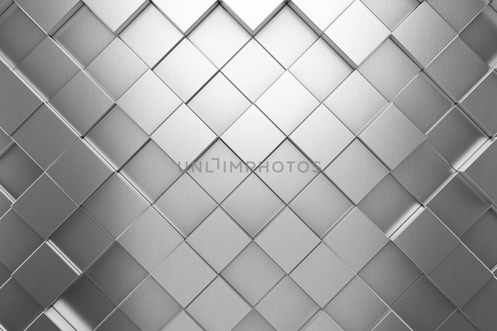 Futuristic and technological hexagonal background. 3d rendering by Taut