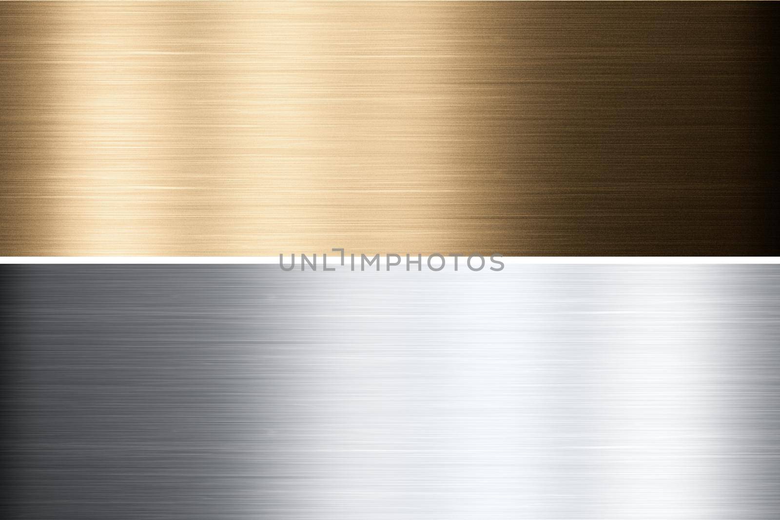 Gold, silver and bronze collection. Metal background. 3d rendering by Taut