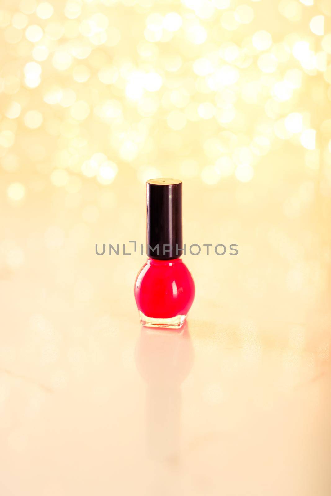 Beauty, make-up and cosmetics concept - Nail polish bottles, manicure and pedicure collection