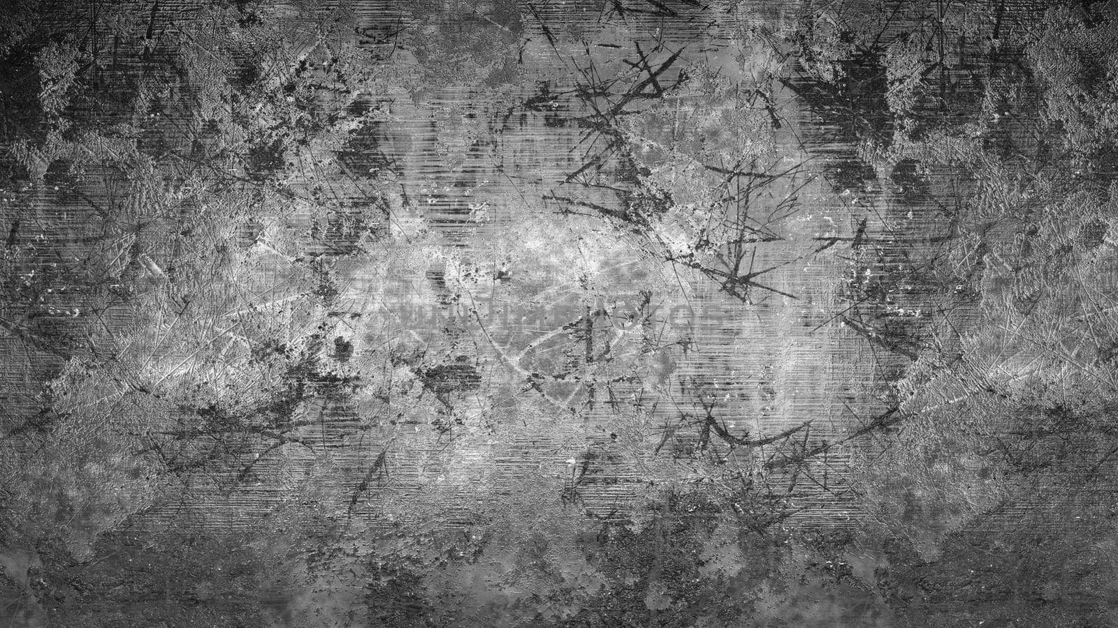 Grunge rusty scratched metal background. 3d rendering