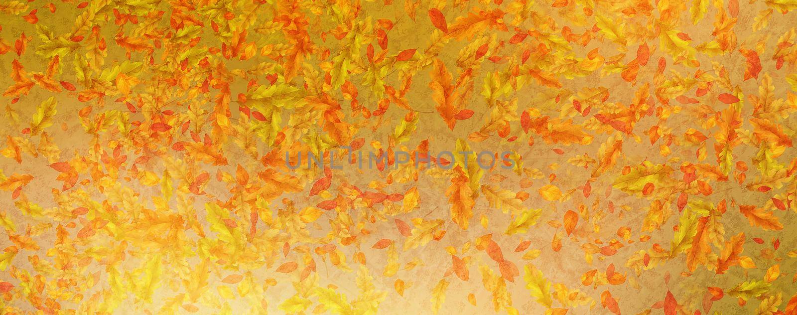 Vintage Autumn Yellow Orange Background by yay_lmrb
