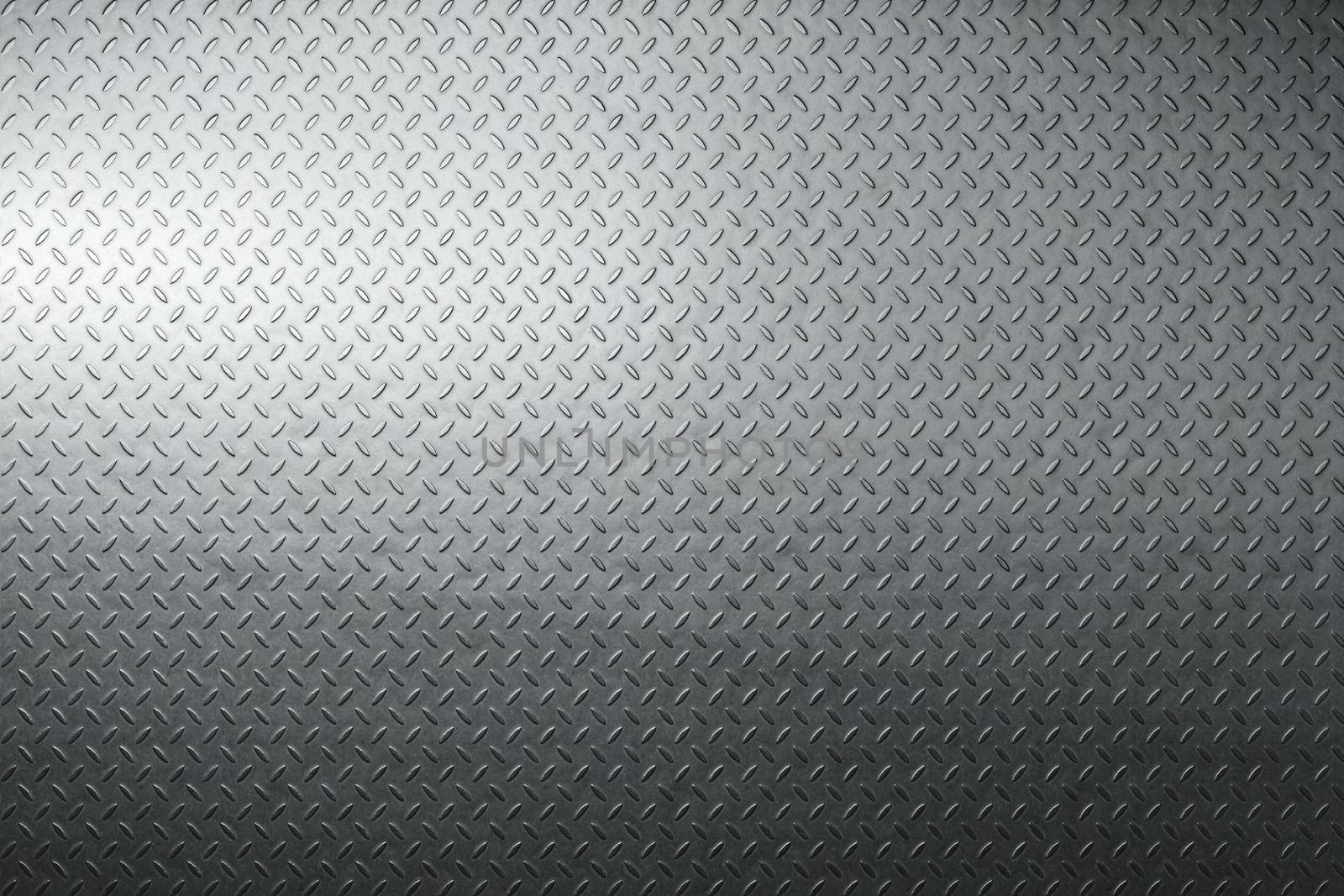 Diamond plate metal background. Brushed metallic texture. 3d rendering by Taut