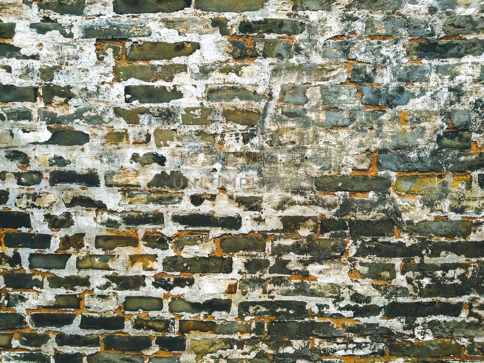 Old rustic brick wall natural texture of wall for abstract background