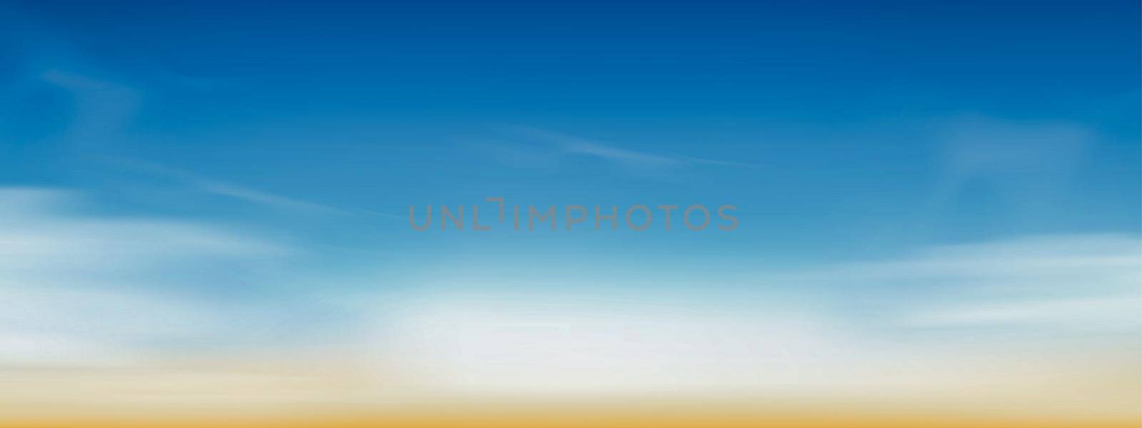 Abstract white cloud and blue sky background by 3imad