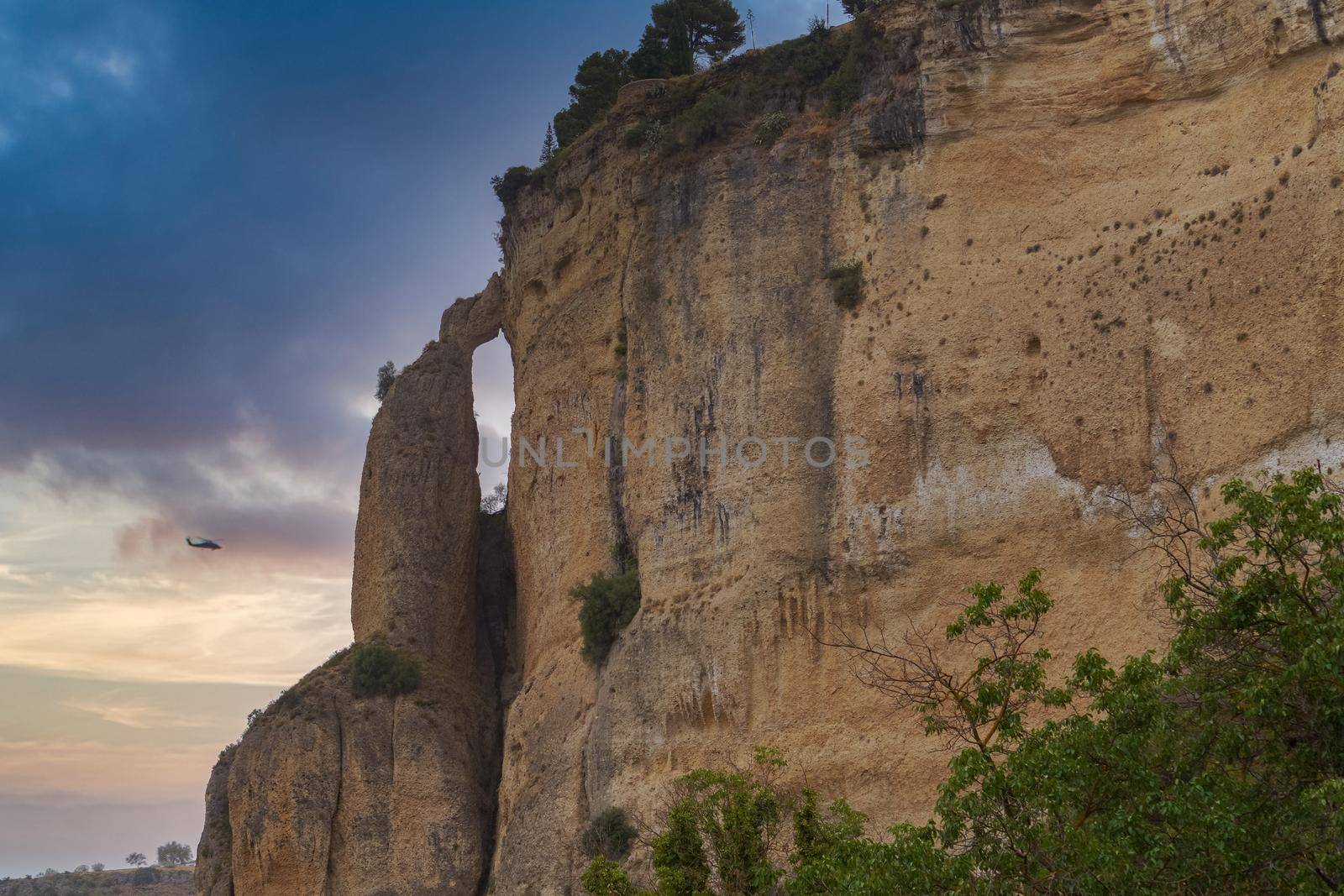 rock formation known as asa de la caldera in Ronda,Malaga,Spain by joseantona