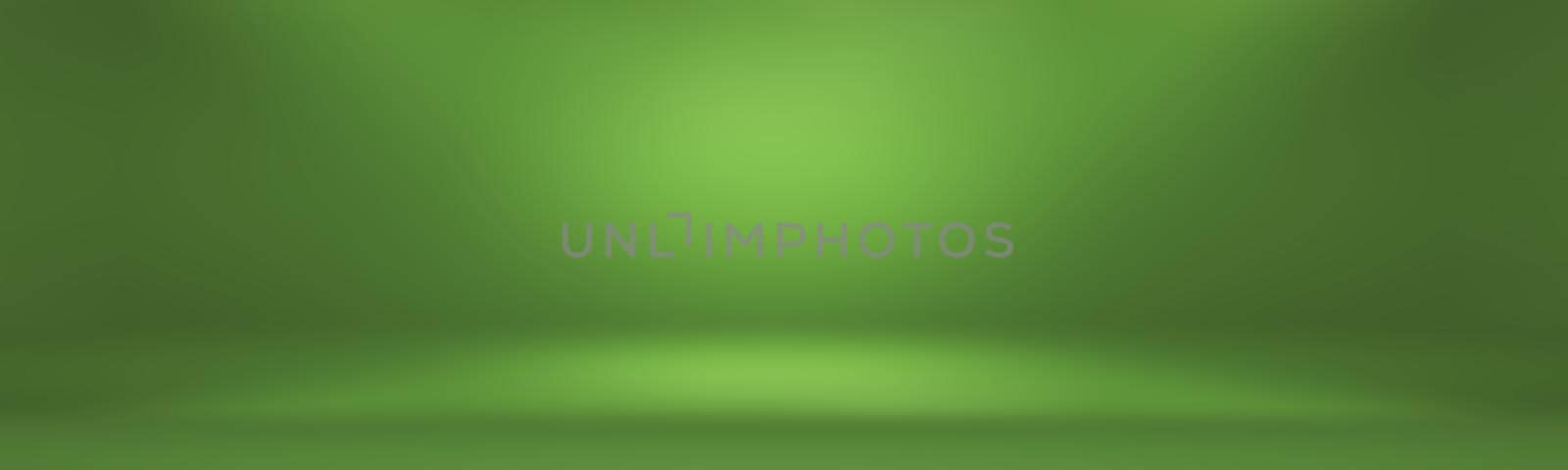 Luxury plain Green gradient abstract studio background empty room with space for your text and picture by Benzoix