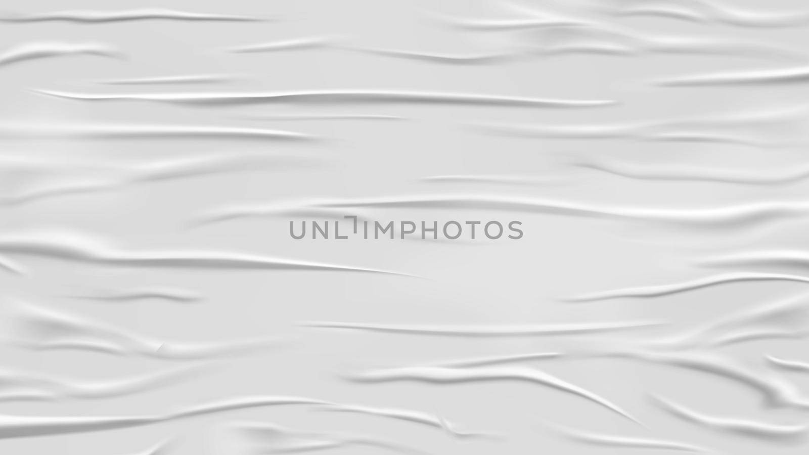 Blank white crumpled and creased paper poster texture background