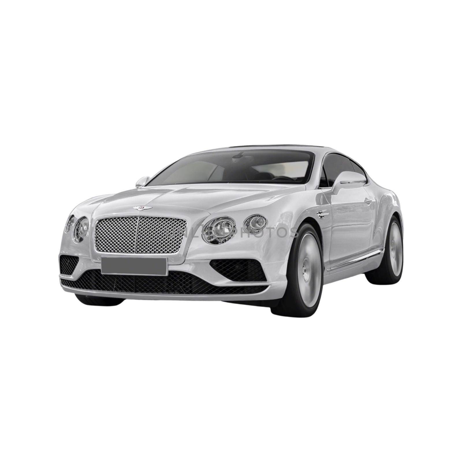 Isolated Picture of a Bentley Continental. High quality photo