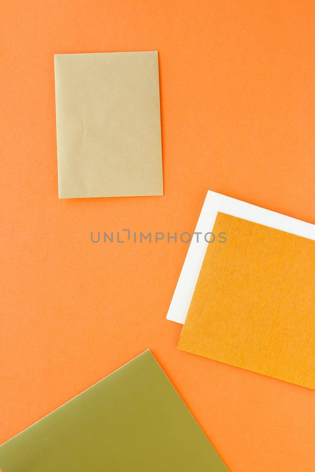 Branding, graphic design and identity template concept - Set of paper stationery for business brand, flatlay mockup