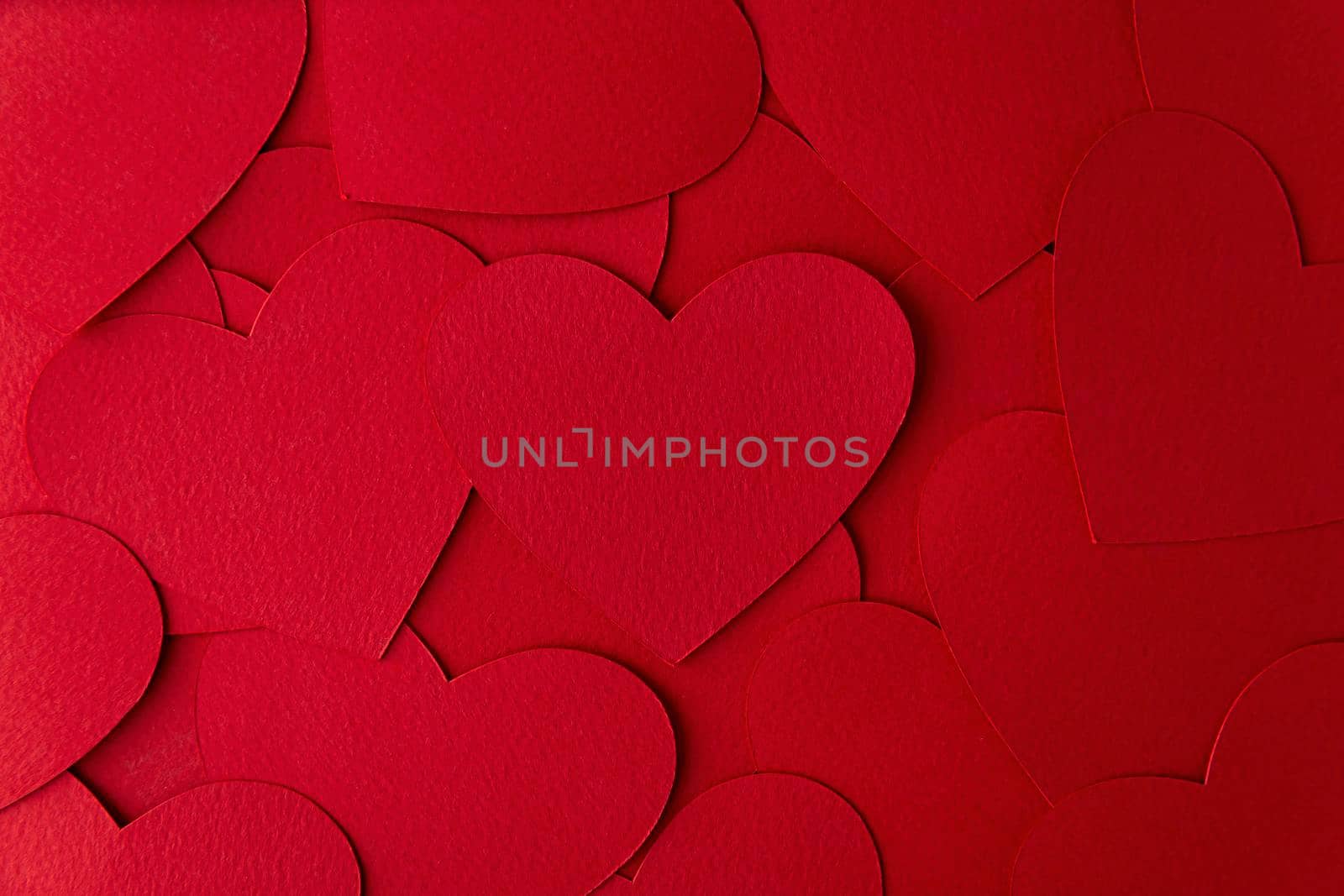 Paper cut red hearts shape by hayaship