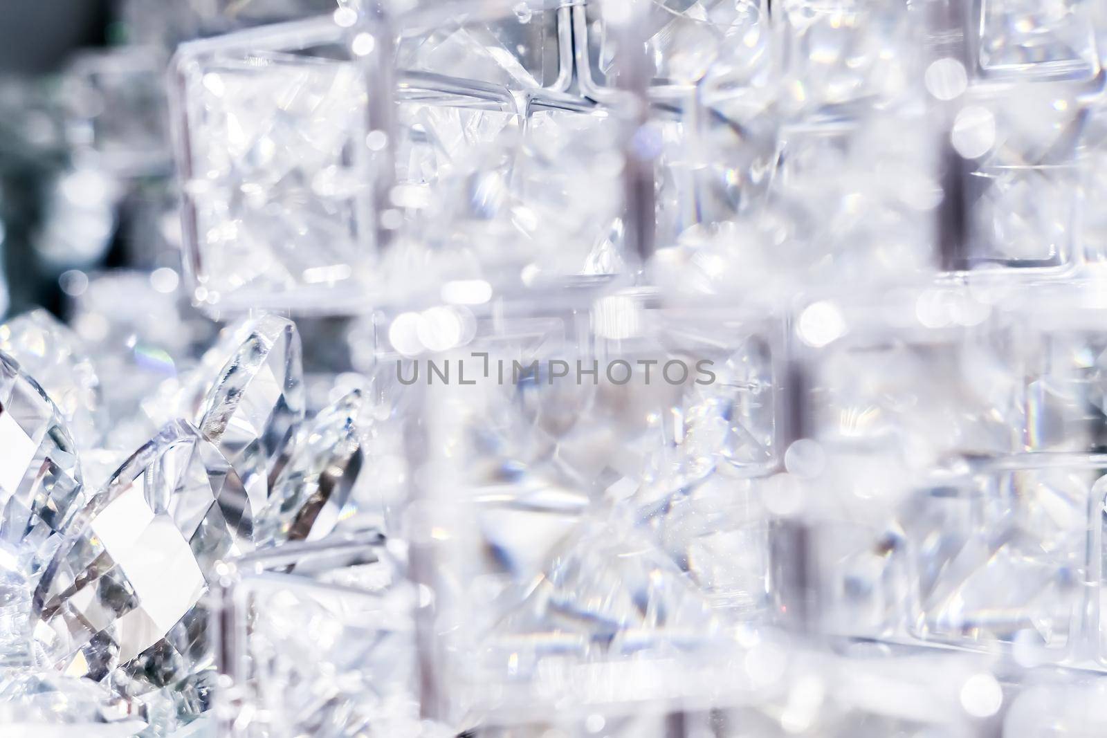 Diamonds and crystals, luxury textured background by Anneleven