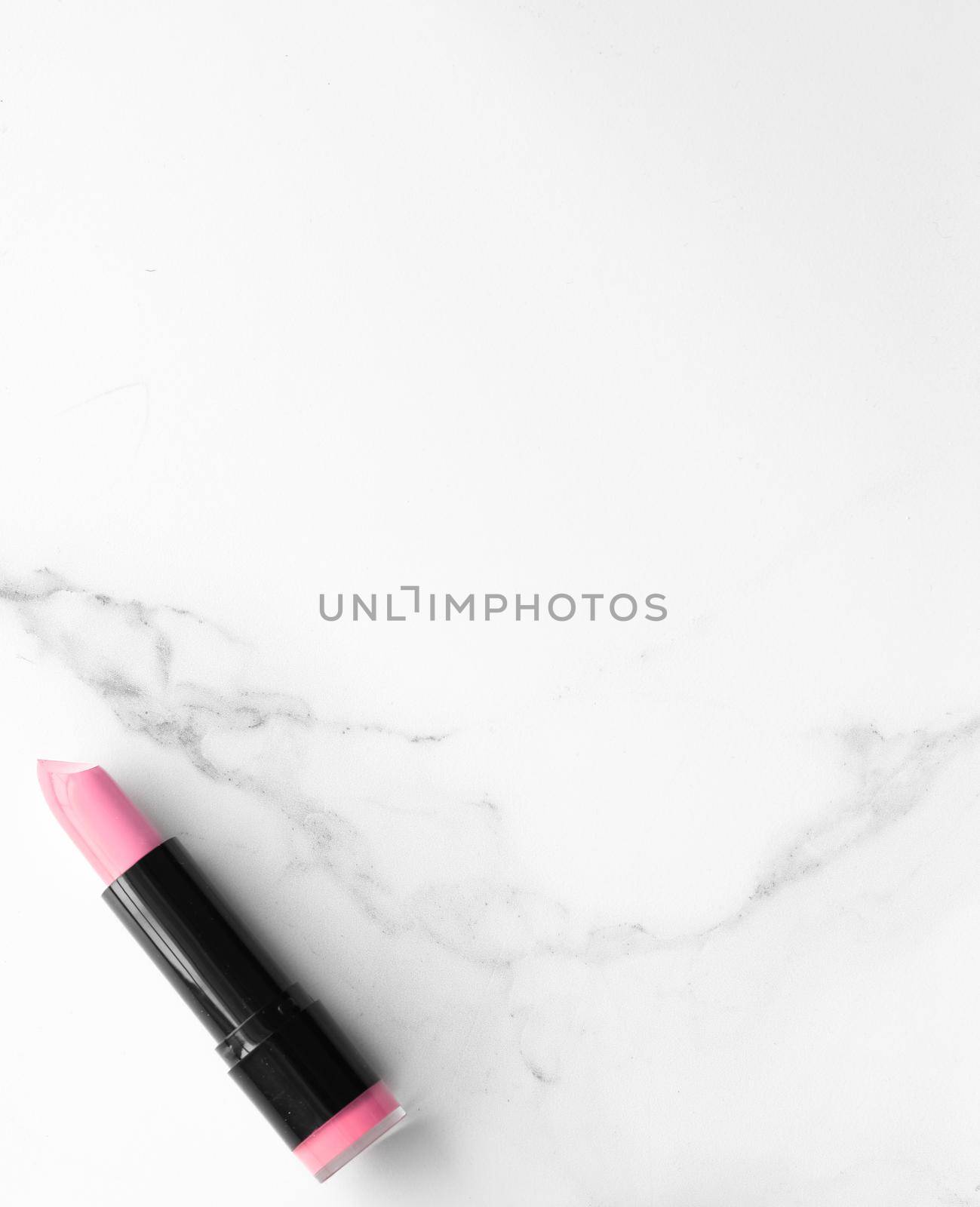 Make-up and cosmetics products on marble, flatlay background by Anneleven