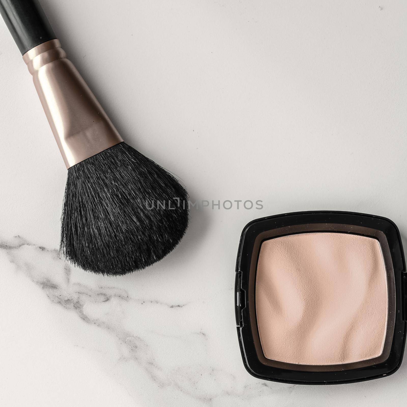 Make-up and cosmetics products on marble, flatlay background - modern feminine lifestyle, beauty blog and fashion inspiration concept