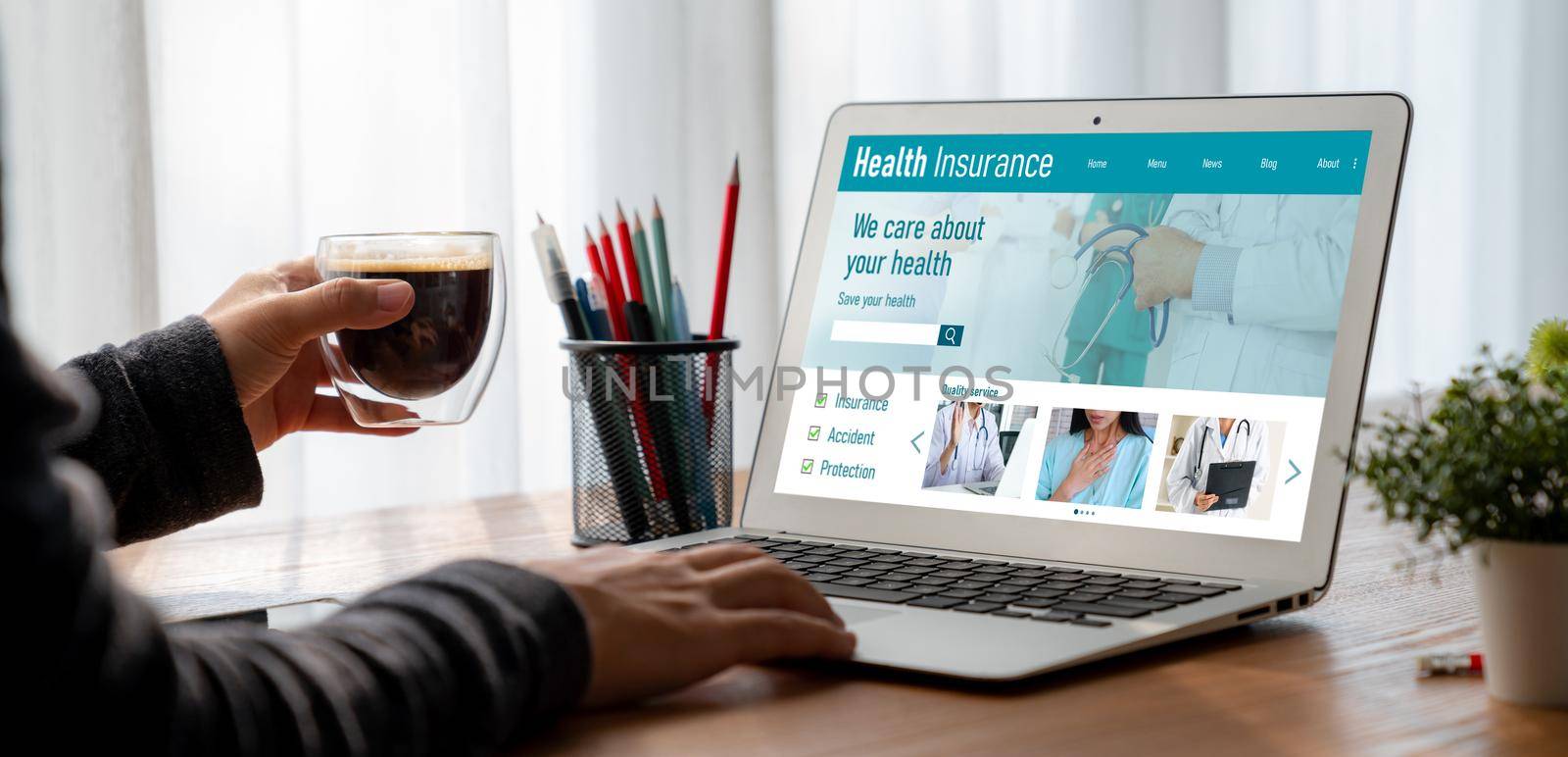 Health insurance web site modish registration system by biancoblue