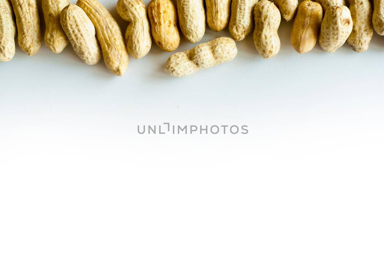 Copy space and the boiled peanuts by Satakorn