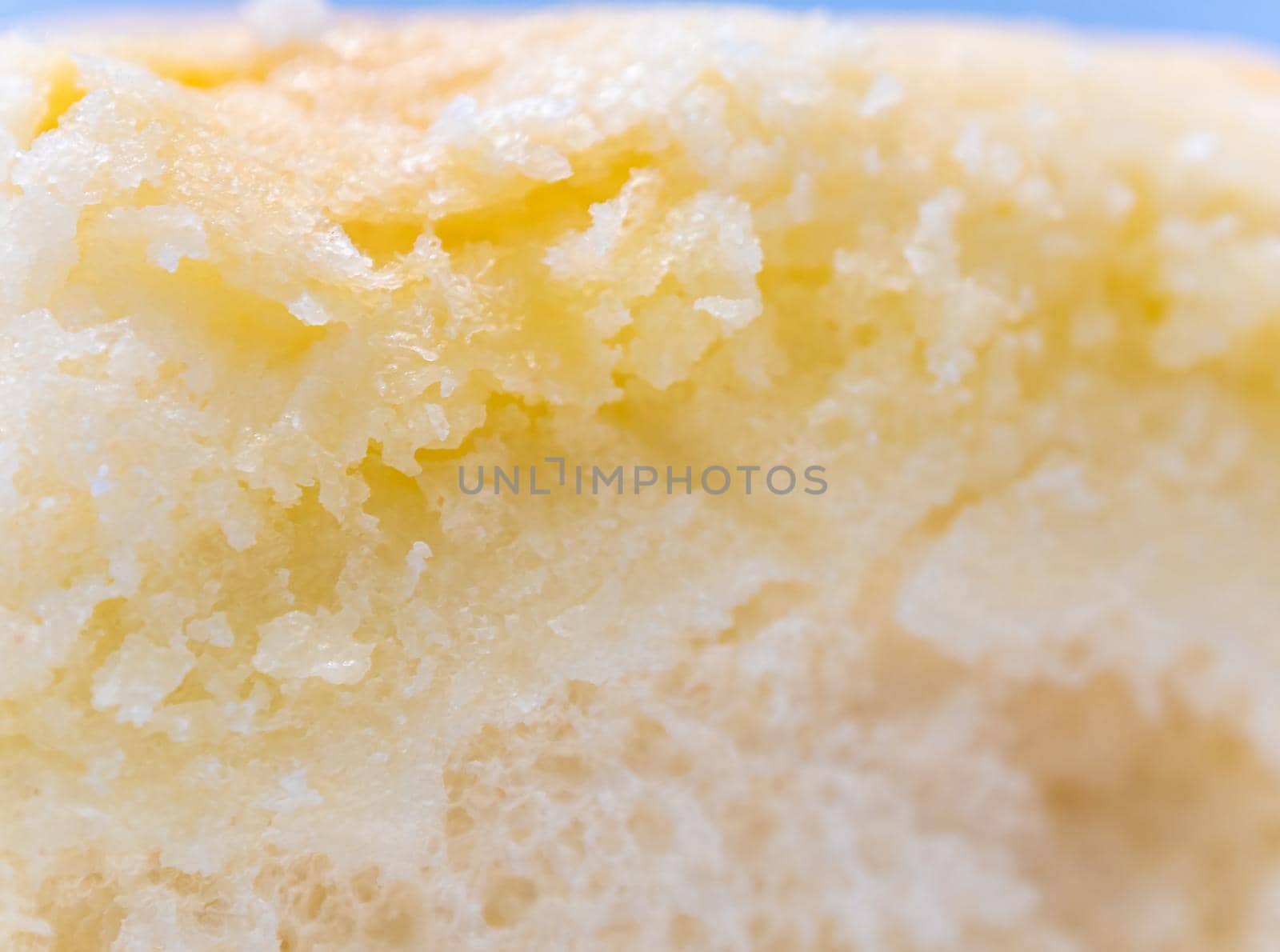 Full-frame close-up texture of inside soft bread