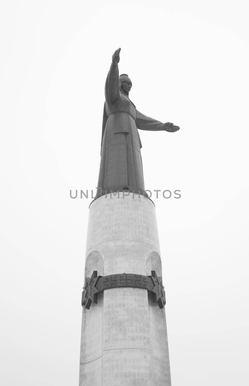Monument of Chuvashian Mother in Russia, Traditional Symbol in Gray color