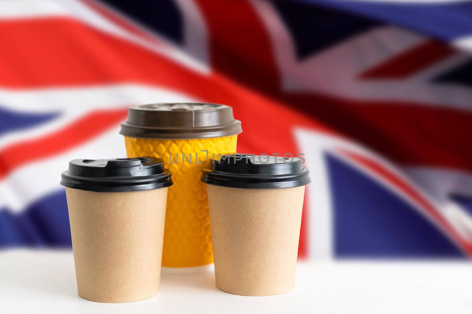 cup of coffee with flag of Great Britain by Andelov13