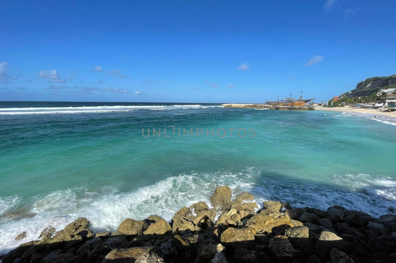 tropical paradise beach with white sand travel tourism wide panorama background concept bali beach