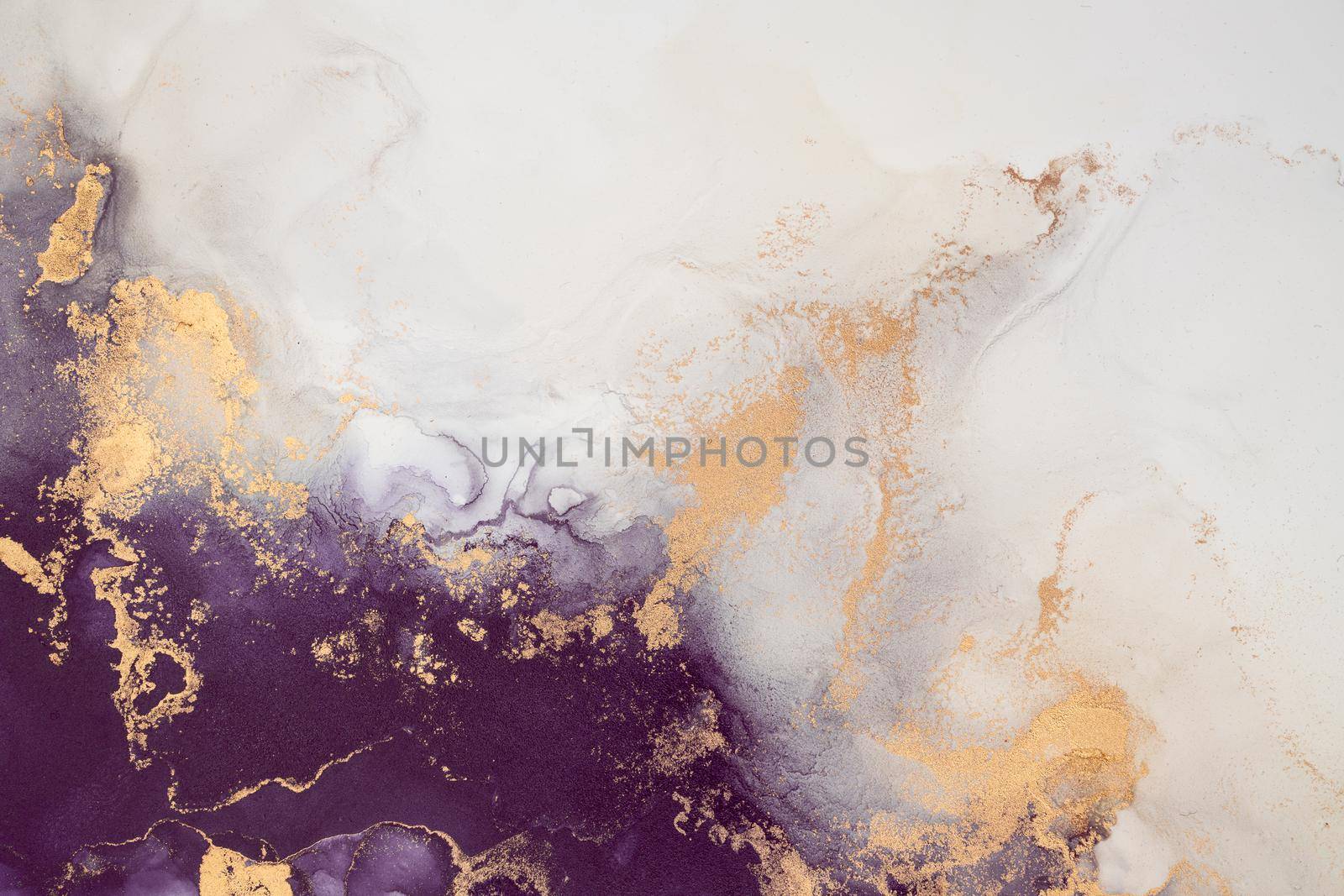 Marble ink abstract art from exquisite original painting for abstract background . Painting was painted on high quality paper texture to create smooth marble background pattern of ombre alcohol ink .