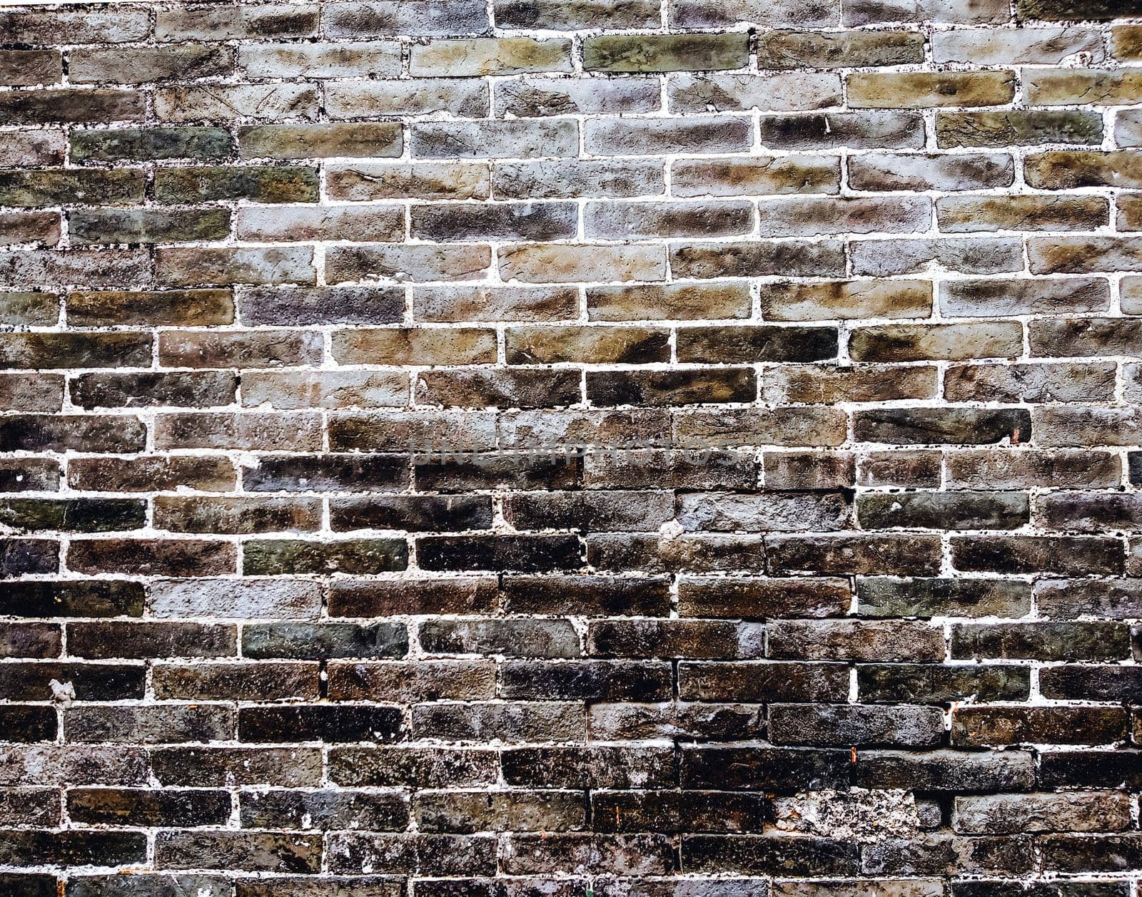 Old rustic brick wall natural texture of wall for abstract background