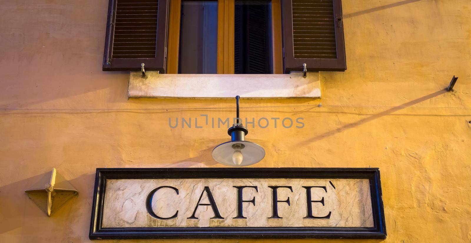 Coffee sign in retro style - Italy by Perseomedusa