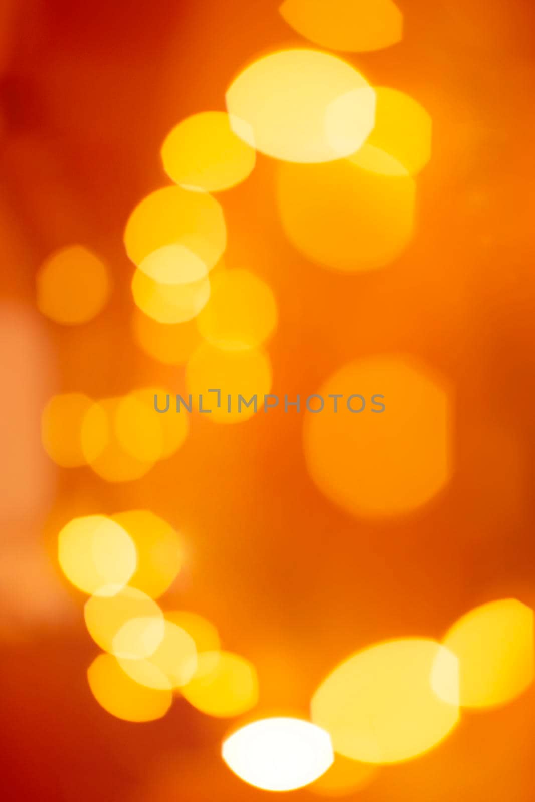 Orange bokeh. Abstract background. Bright autumn concept.