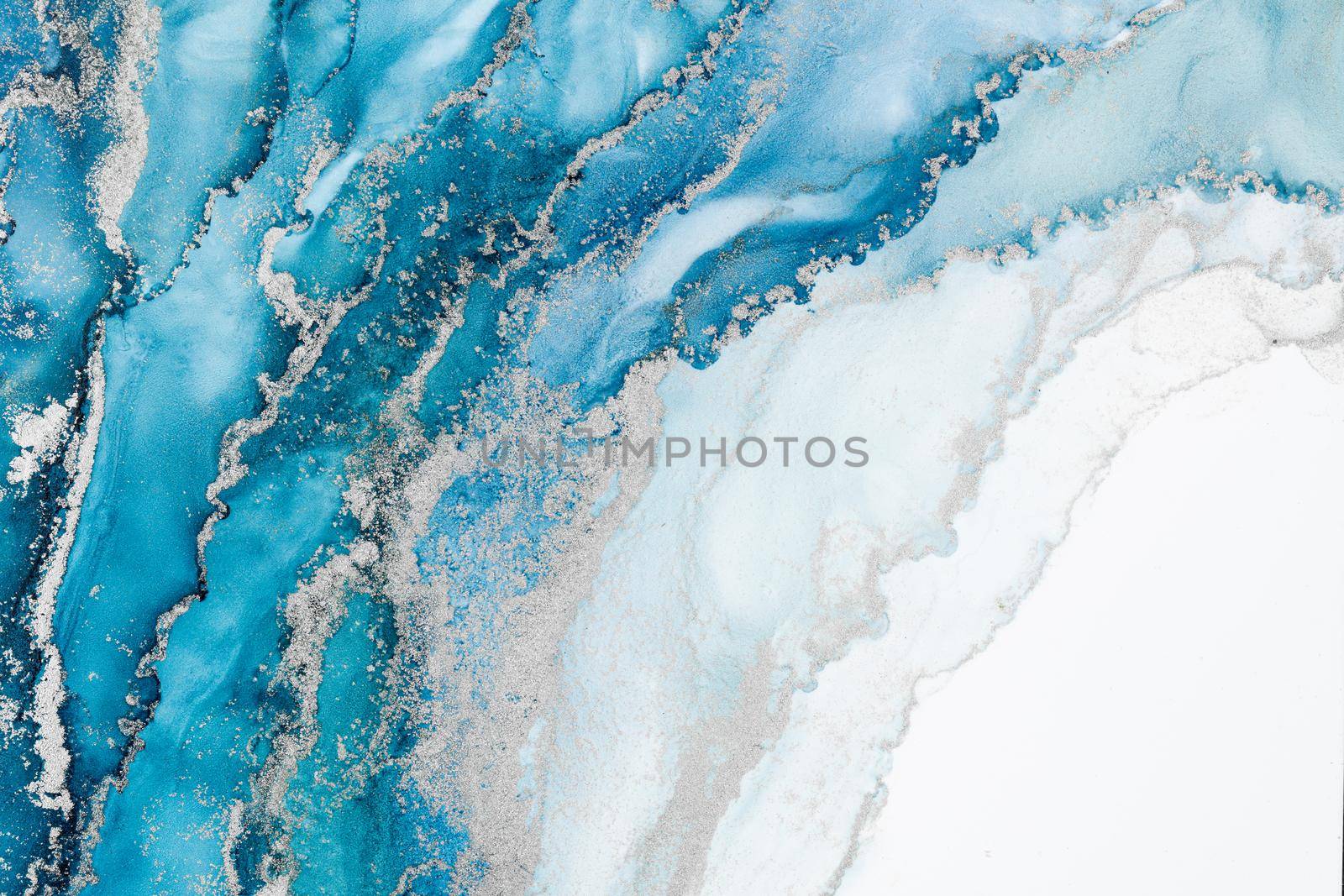 Marble ink abstract art from meticulous original painting abstract background . Painting was painted on high quality paper texture to create smooth marble background pattern of ombre alcohol ink .