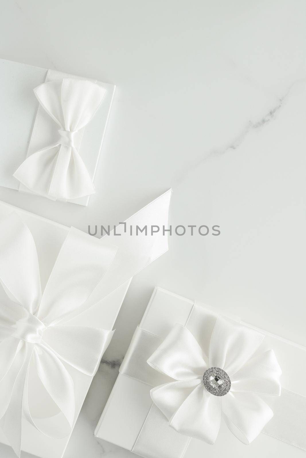 Luxury wedding gifts on marble by Anneleven