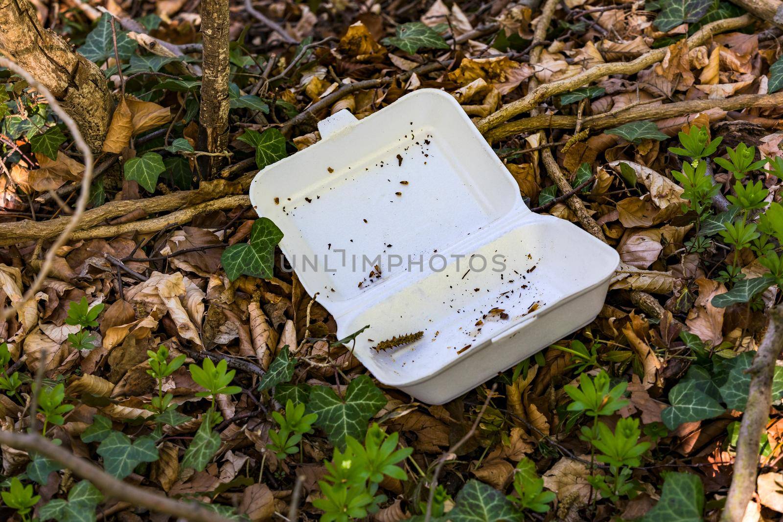 A side effect of fast food is the garbage in nature
