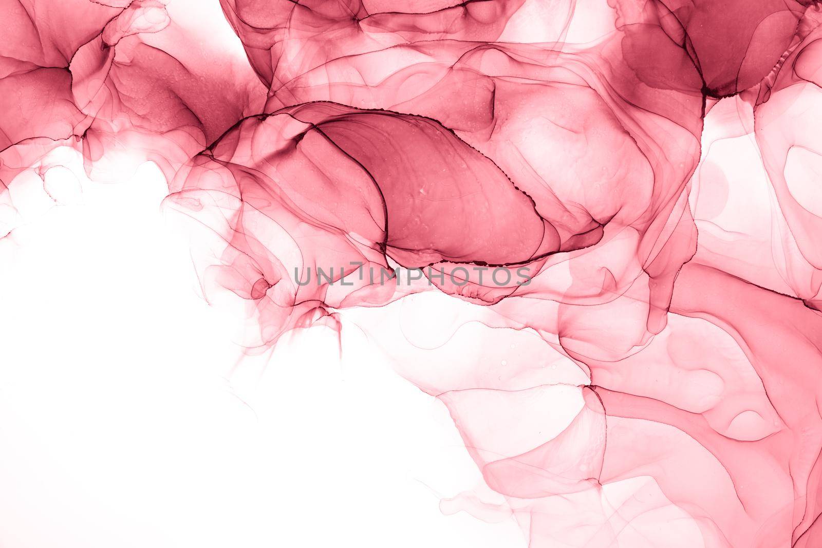 Marble ink abstract art from exquisite original painting for abstract background . Painting was painted on high quality paper texture to create smooth marble background pattern of ombre alcohol ink .