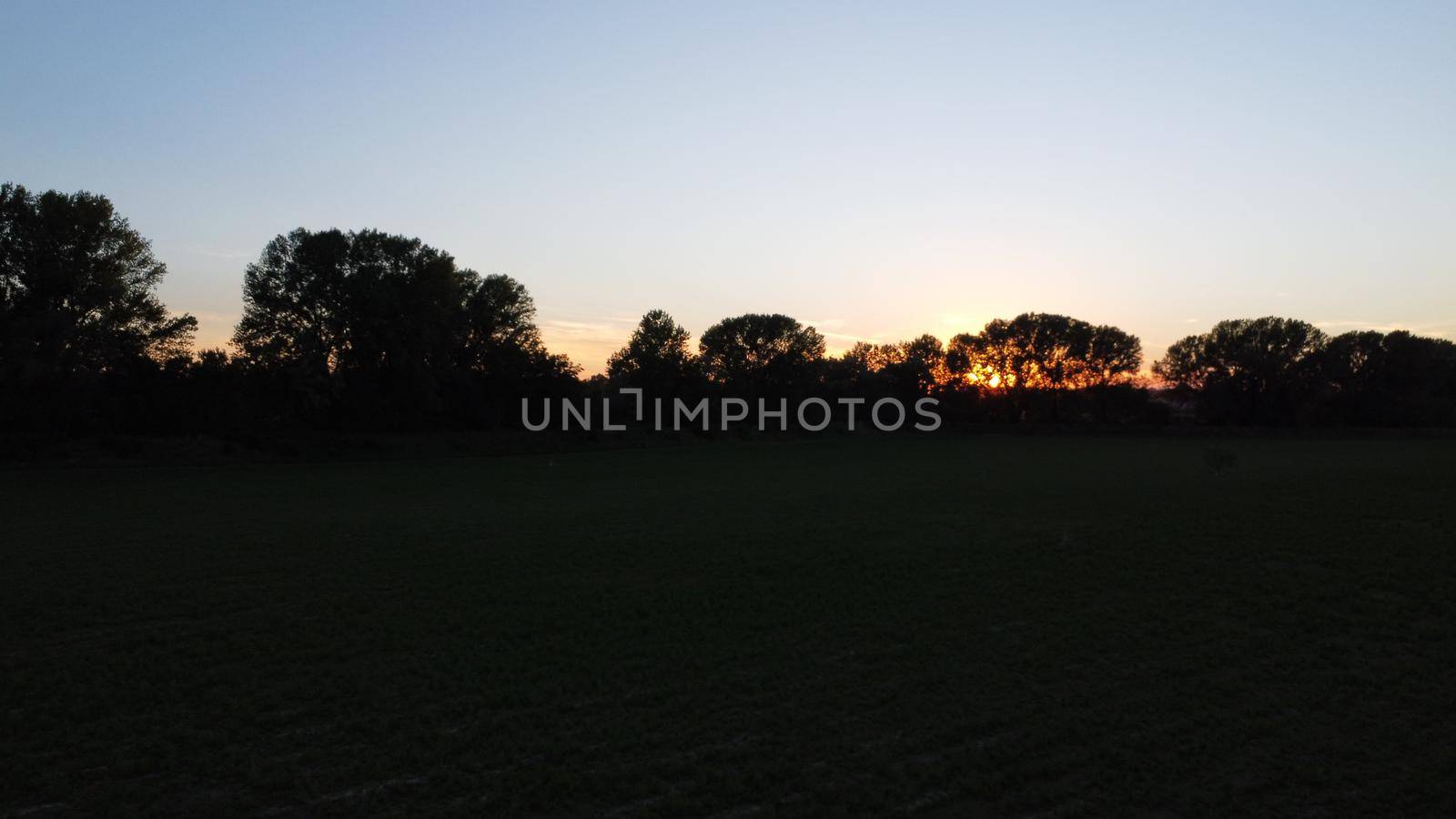hd footage of sunset in the city Cremona, Lombardy, Italy