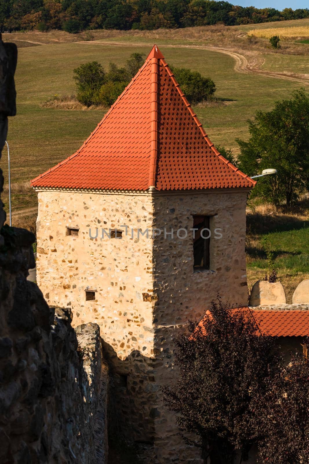 Famous Rupea fortress in Transylvania, Romania. Rupea Citadel (Cetatea Rupea) by vladispas