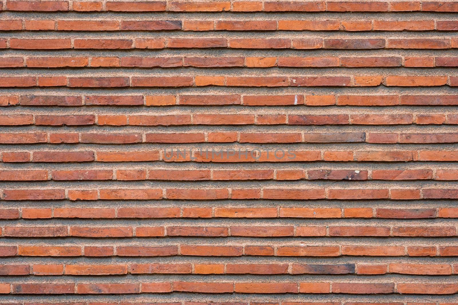 Wall made of red clinker bricks by elxeneize