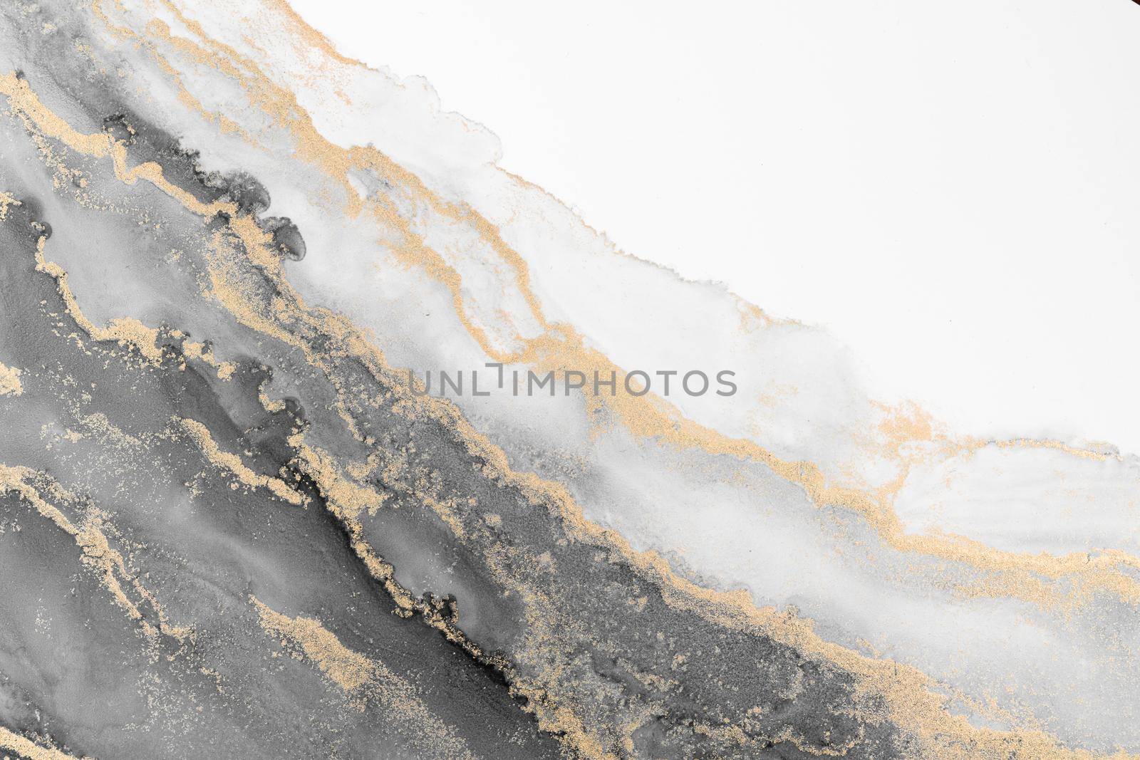 Marble ink abstract art from meticulous original painting abstract background by biancoblue