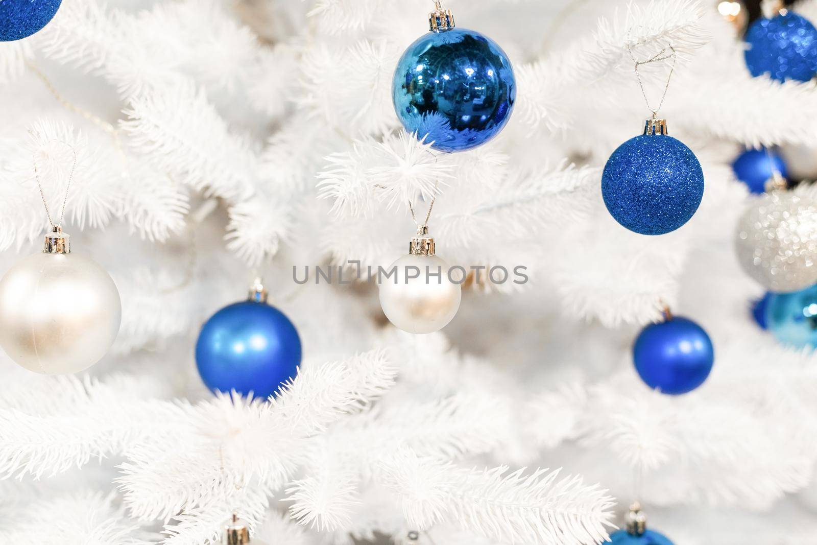 shiny decoration in the Christmas tree.