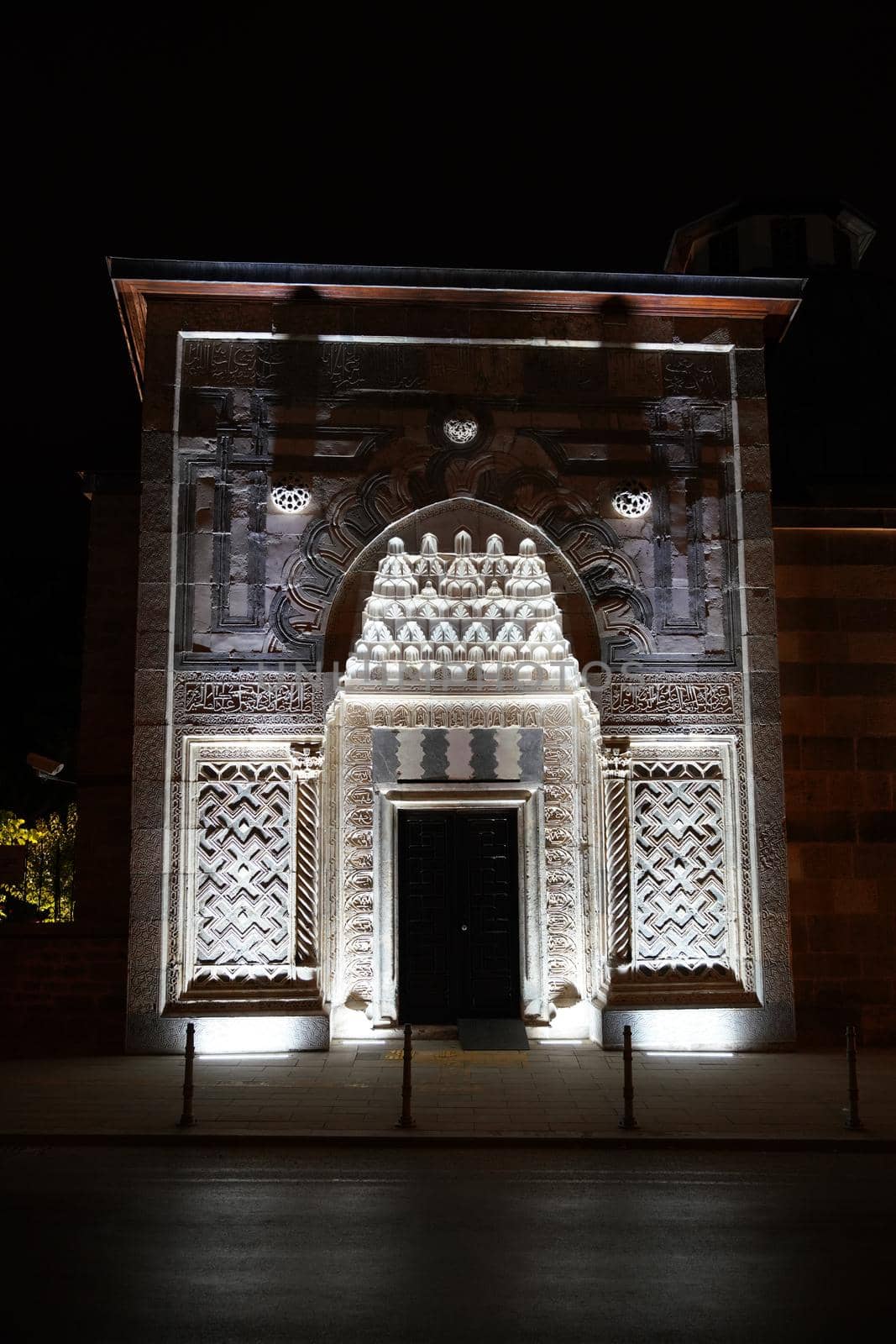 Entrance of Karatay Madrasa in Konya, Turkiye by EvrenKalinbacak
