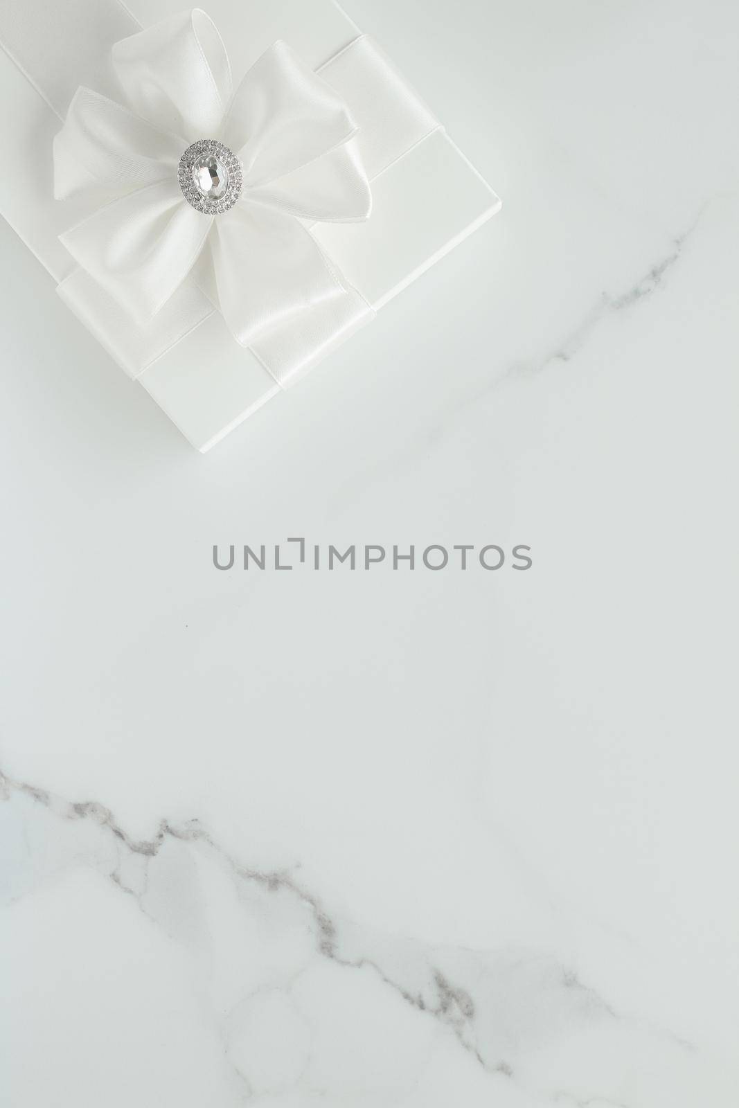 Romantic celebration, lifestyle and holiday present concept - Luxury wedding gifts on marble