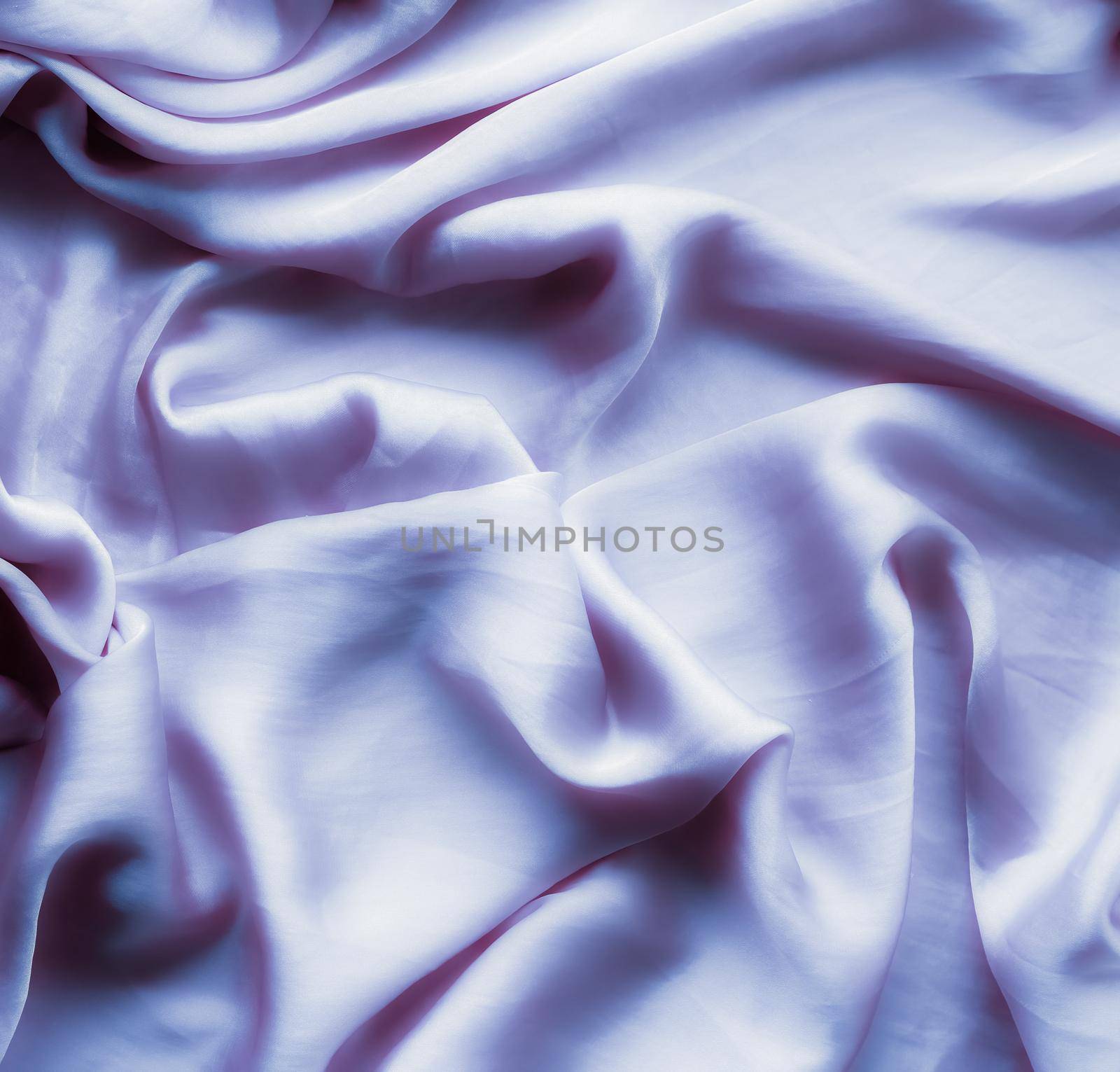 Purple soft silk texture, flatlay background by Anneleven