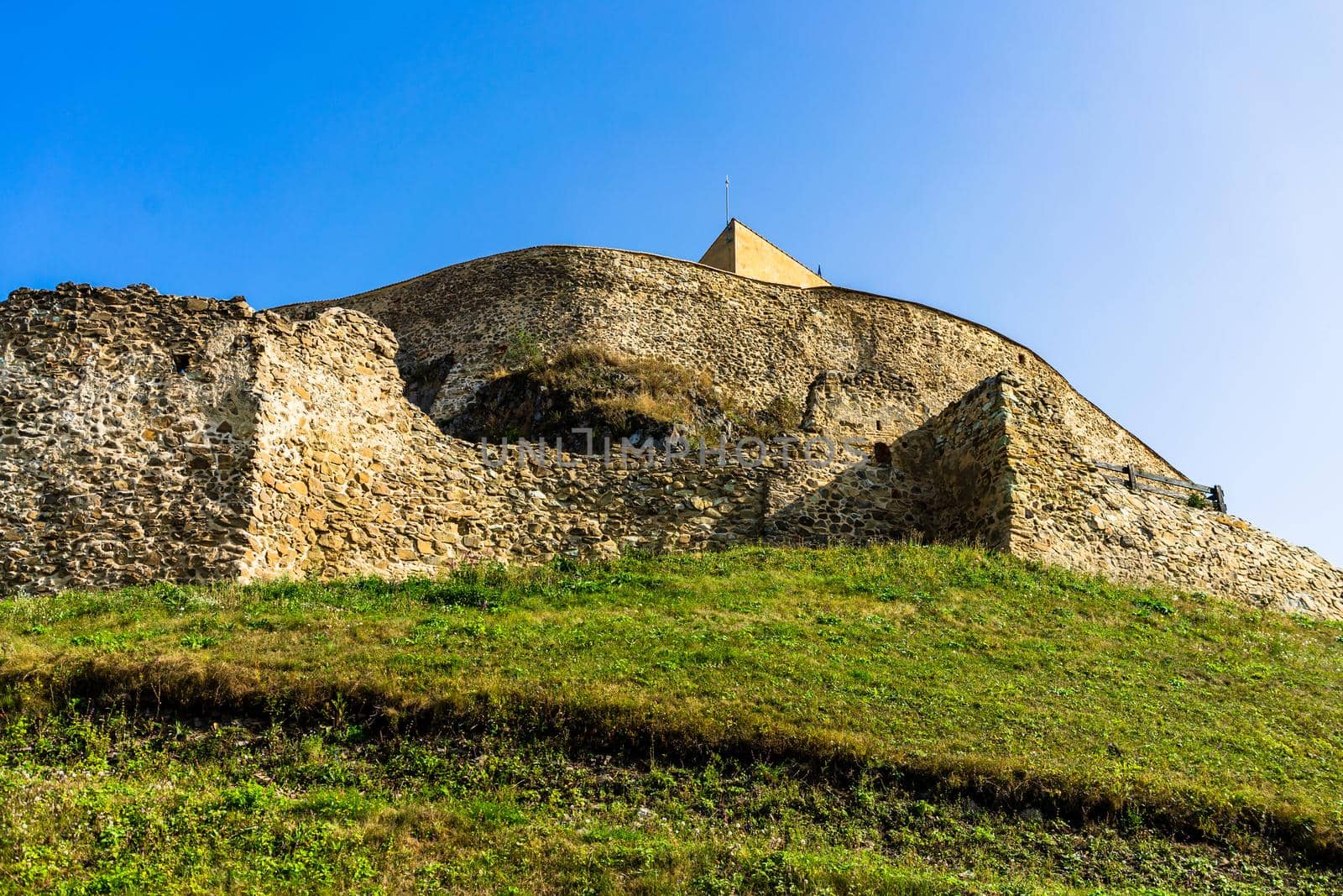 Famous Rupea fortress in Transylvania, Romania. Rupea Citadel (Cetatea Rupea) by vladispas