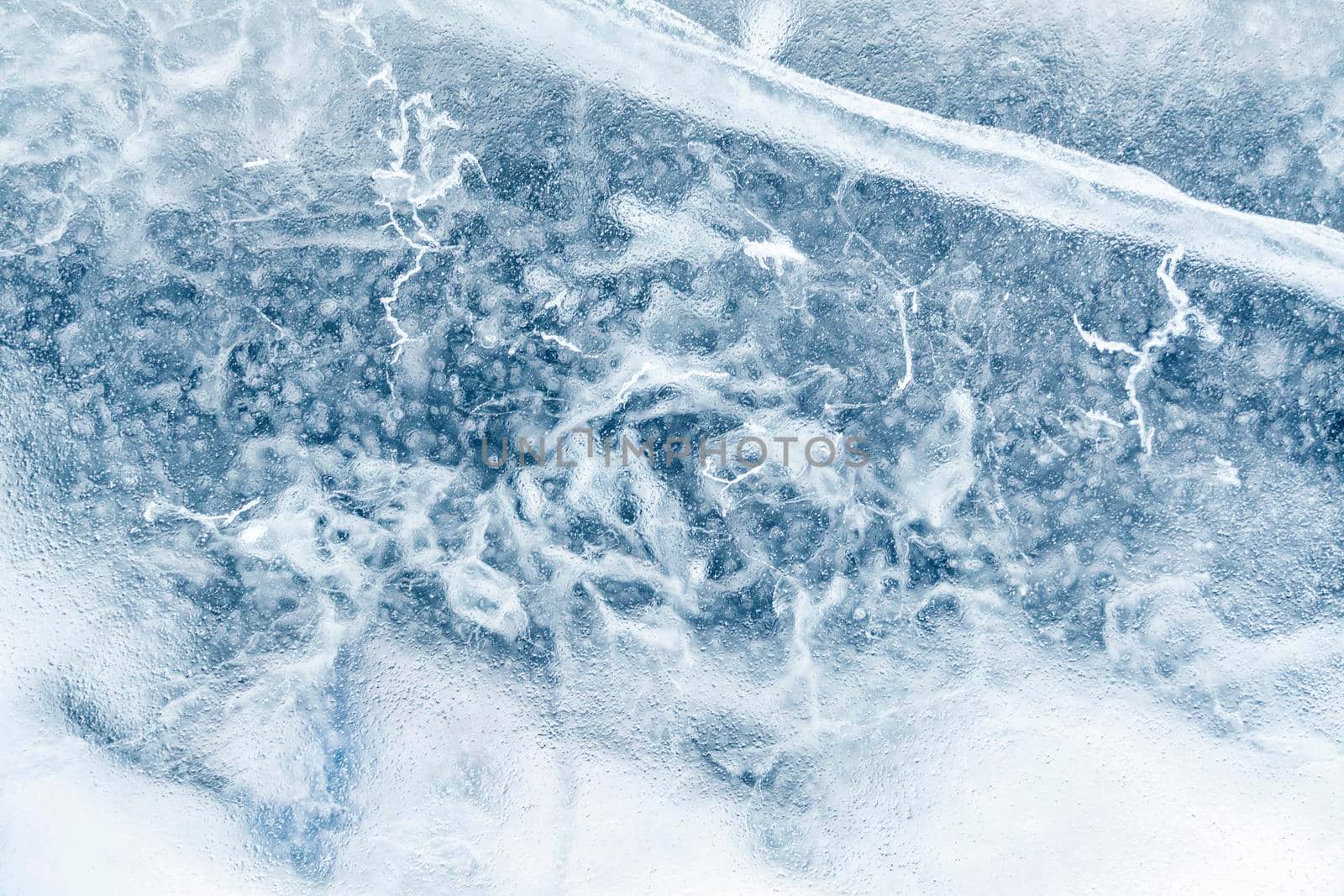 ice texture with cracks and patterns. winter background by Lena_Ogurtsova